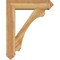 Ekena Millwork Legacy Arts and Crafts Rough Sawn Bracket w/ Offset Brace, Western Red Cedar, 8"W x 32"D x 40"H BKT0806X32X40LEC03RWR - alternate 4